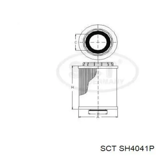 SH 4041 P SCT масляный фильтр
