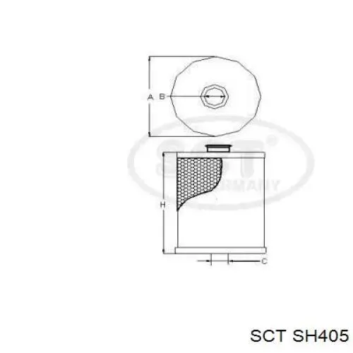 Фильтр масла SCT SH405