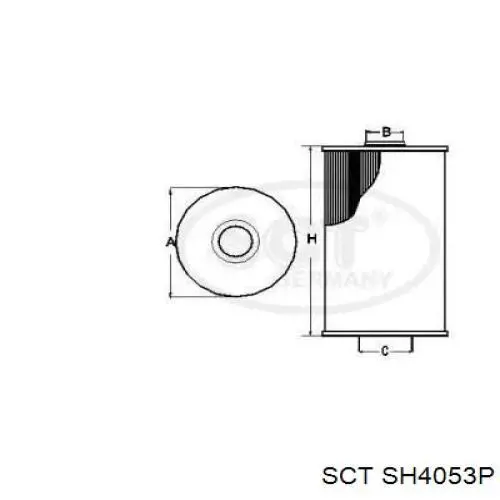 Купить SH4053P SCT Фильтр центробежный очистки масла