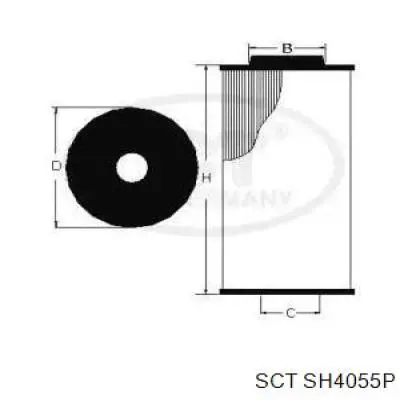 SH 4055 P SCT масляный фильтр