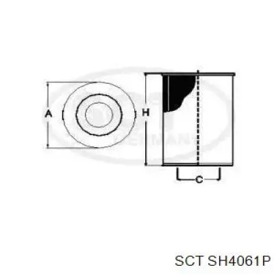 Купить SH4061P SCT Фильтр центробежный очистки масла
