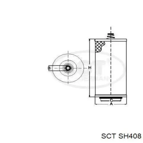 SH 408 SCT масляный фильтр