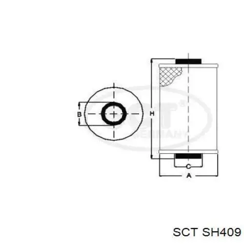 SH409 SCT масляный фильтр