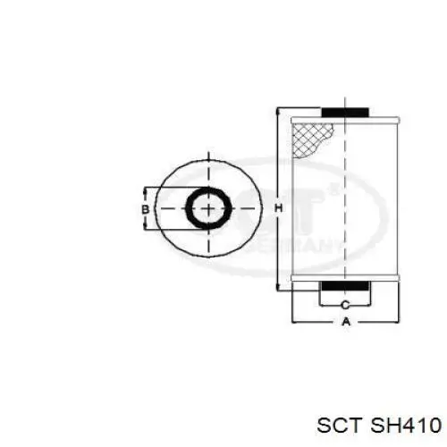 SH410 SCT масляный фильтр