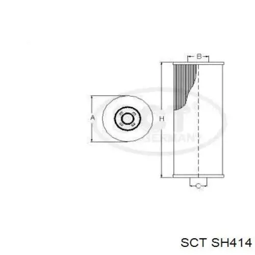 SH414 SCT Масляный фильтр двигателя
