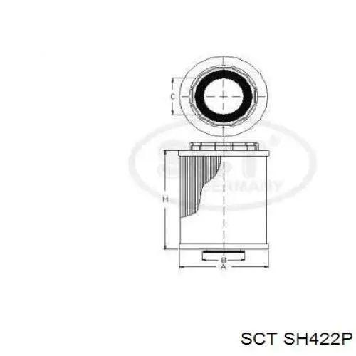 Масляный фильтр SH422P SCT