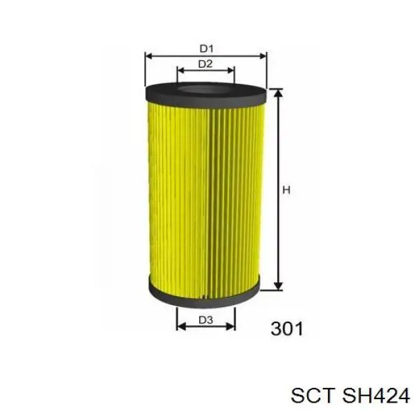 Фильтр очистки масла центробежный SCT SH424 цена, от 6.45 USD