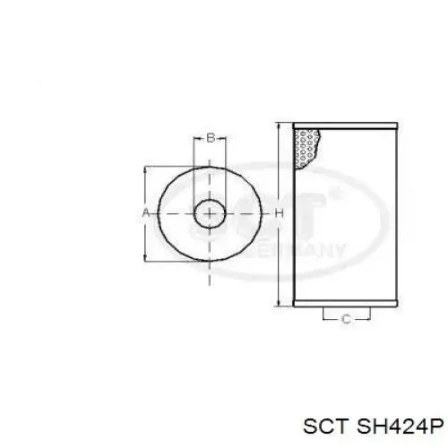 Масляный фильтр SH424P SCT