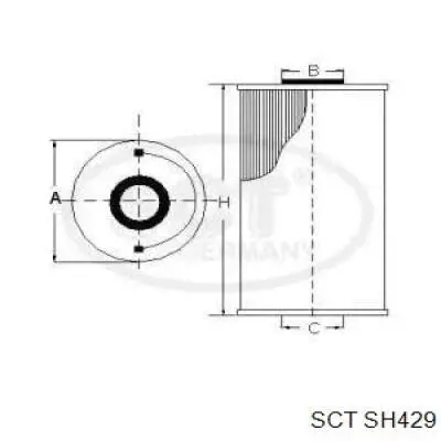 SH429 SCT масляный фильтр