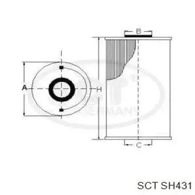 SH 431 SCT масляный фильтр