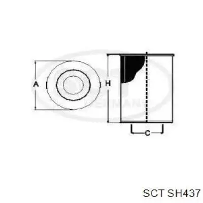 Масляный фильтр SH437 SCT