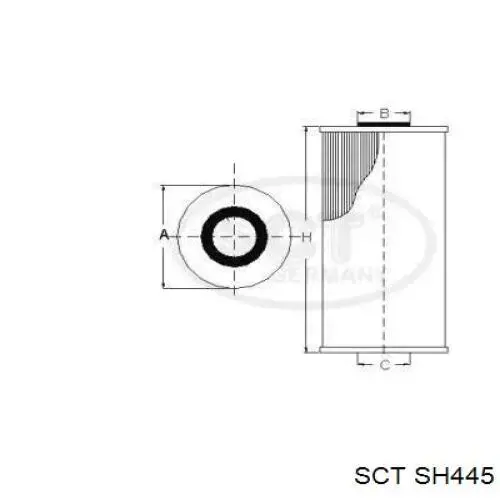 SH445 SCT масляный фильтр