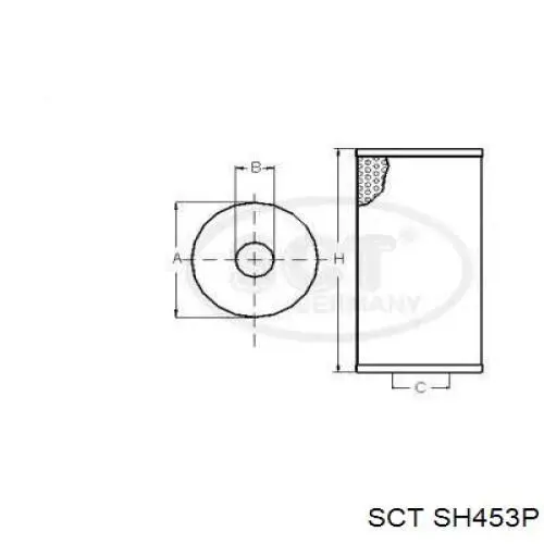 SH453P SCT масляный фильтр