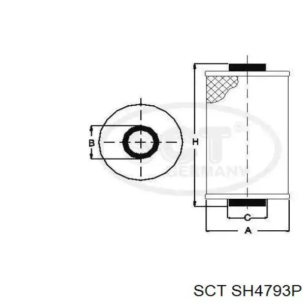 SH4793P SCT масляный фильтр