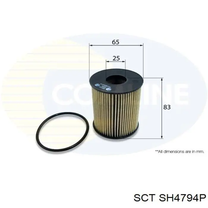 Фильтр масла SCT SH4794P
