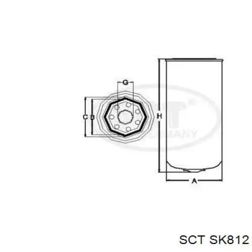 Фильтр топливный Fram P1112