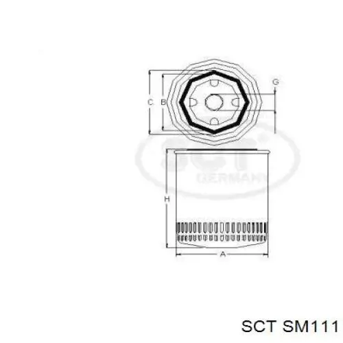 Фильтр очистки масла центробежный SCT SM111 цена, от 4.26 USD