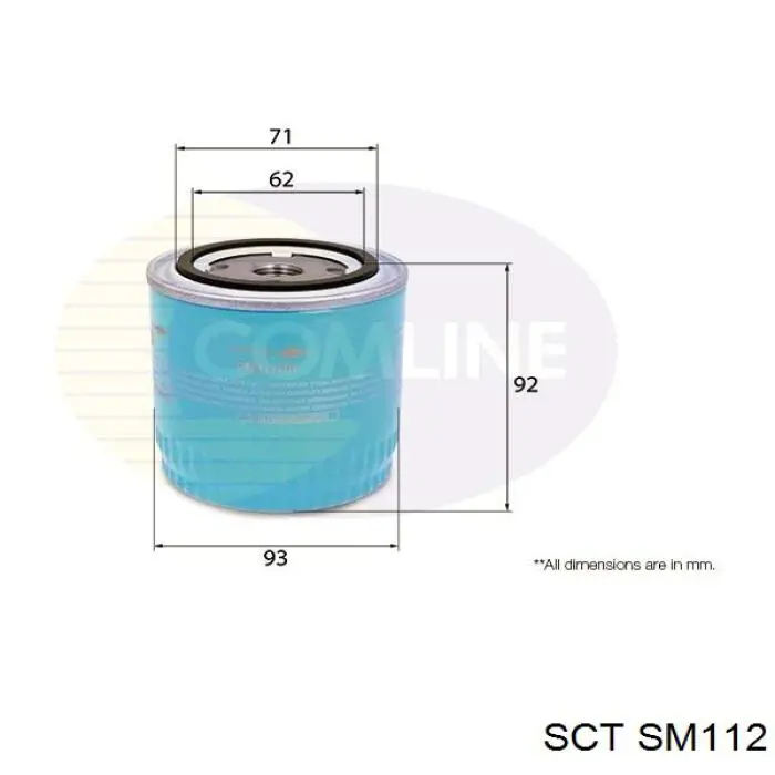 Масляный фильтр SM112 SCT