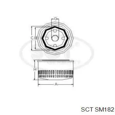 SM182 SCT масляный фильтр
