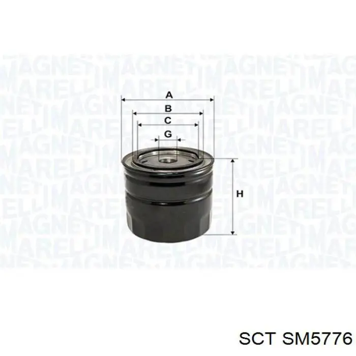 Масляный фильтр SM5776 SCT