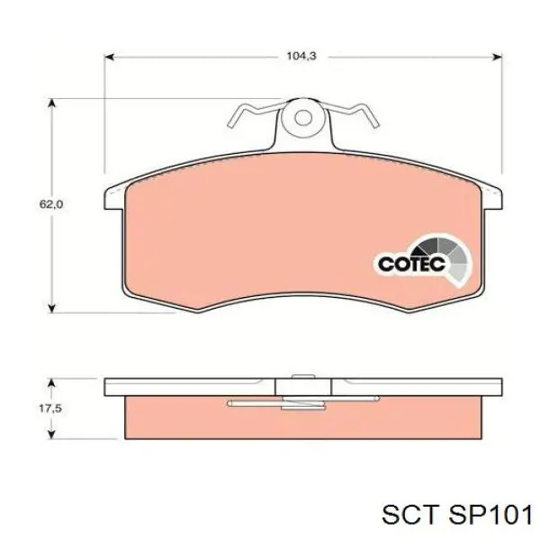 Колодки SCT SP101 цена, от 10.19 USD