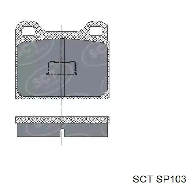 Передние тормозные колодки SP103 SCT