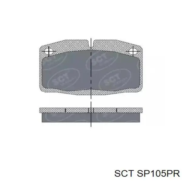 Передние тормозные колодки SP105PR SCT