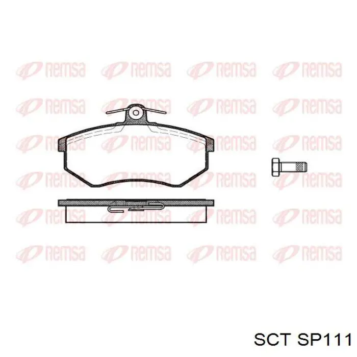 Передние тормозные колодки RP0404 Raiso