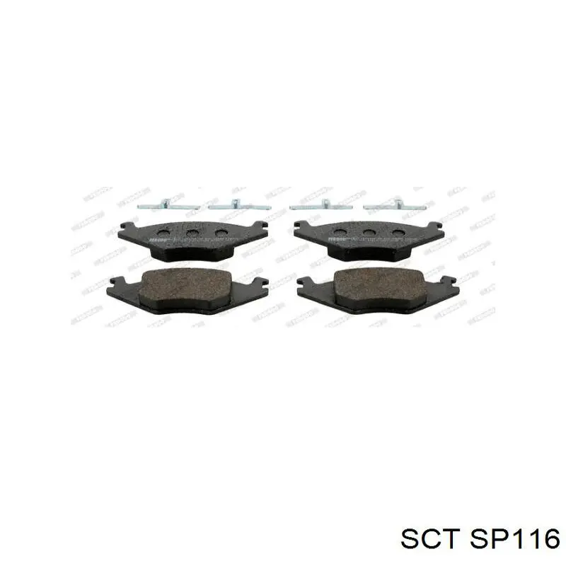 SP116 SCT Колодки передние
