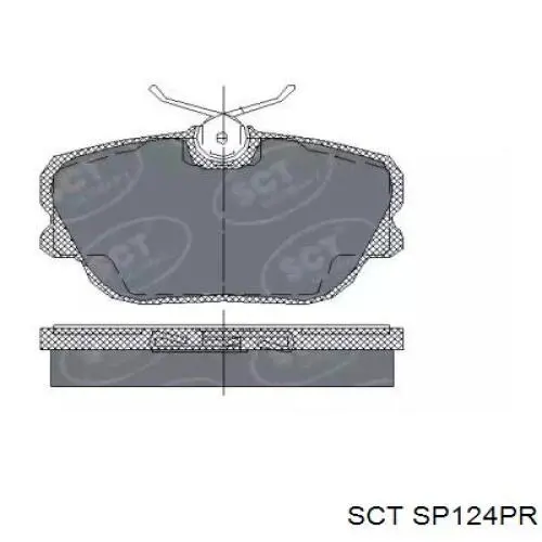 Передние тормозные колодки SP124PR SCT