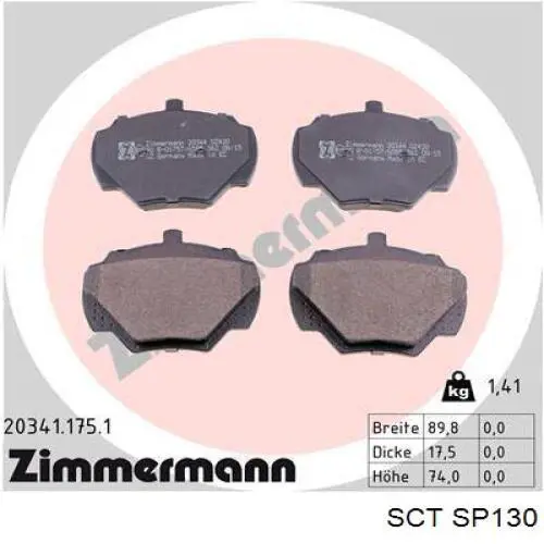LPR05P211 LPR Колодки передние