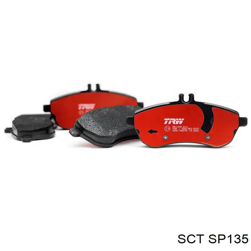 Передние тормозные колодки SP135 SCT