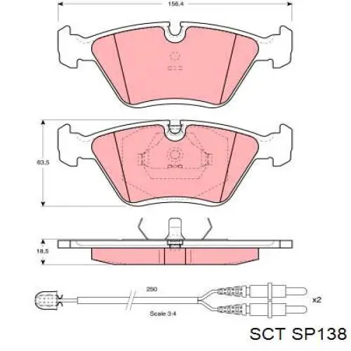Колодки SCT SP138 цена, от 31.17 USD