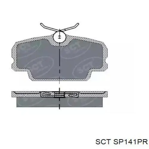 LP731 Delphi Колодки передние