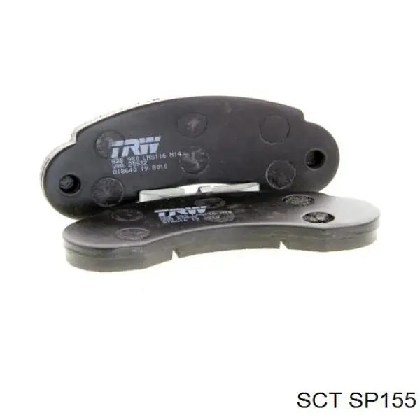SP155 SCT Колодки тормозные дисковые комплект