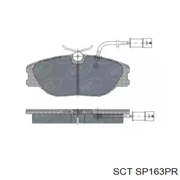 Передние тормозные колодки SP163PR SCT