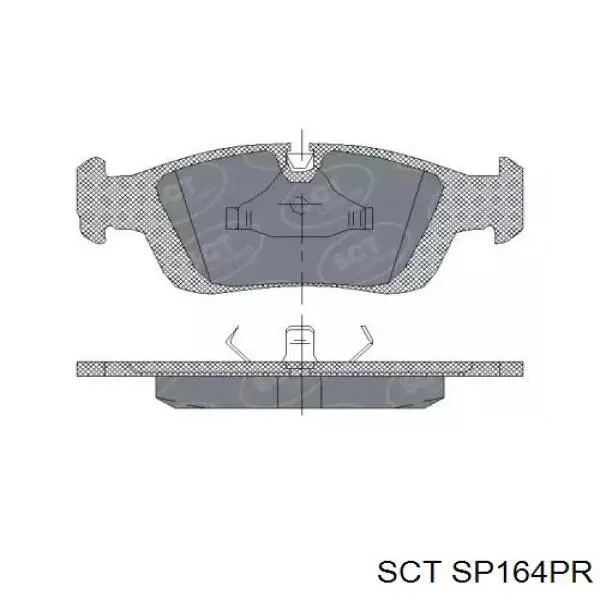 Передние тормозные колодки SP164PR SCT