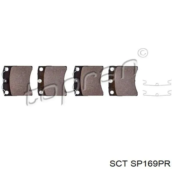 Колодки SCT SP169PR цена, от 19.42 USD
