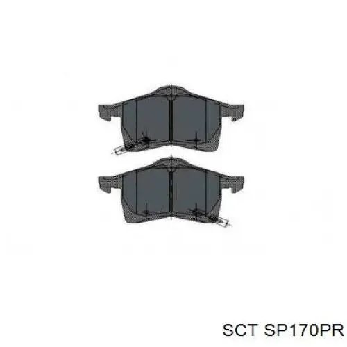 Купить SP170PR SCT Колодки тормозные задние, дисковые