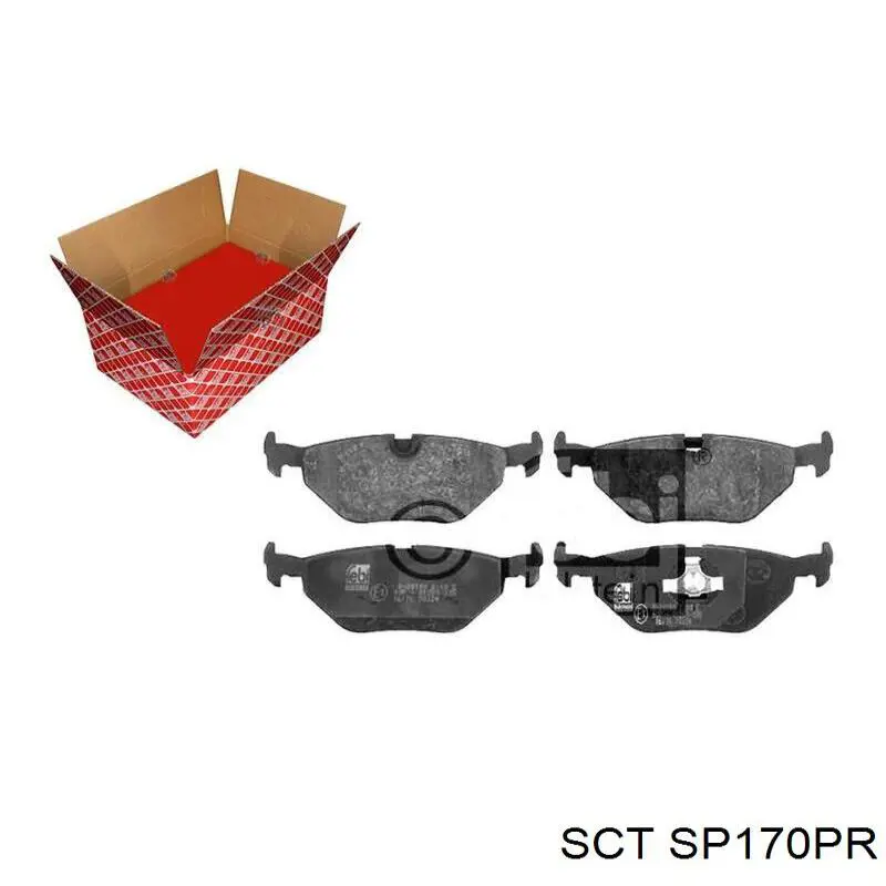 Задние тормозные колодки SP170PR SCT