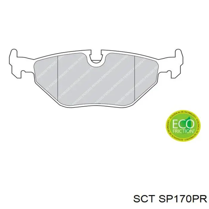 Задние дисковые колодки SCT SP170PR