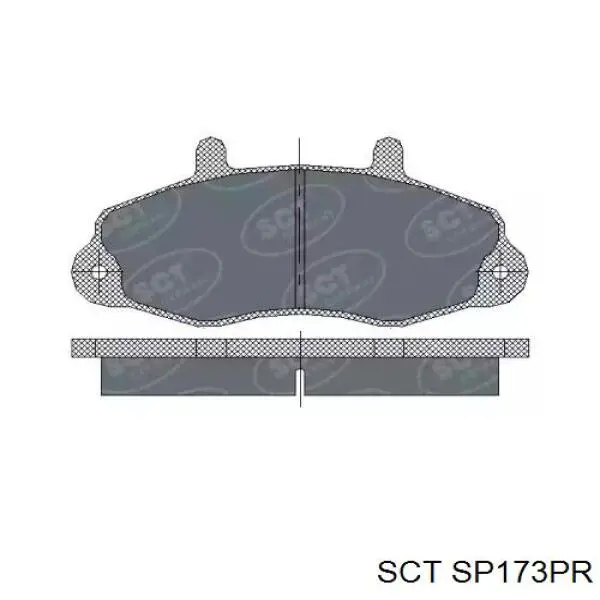 Передние тормозные колодки SP173PR SCT