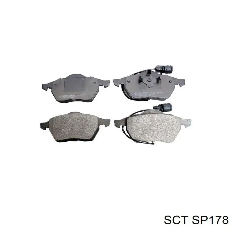 Передние тормозные колодки SP178 SCT