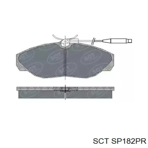 Передние тормозные колодки SP182PR SCT