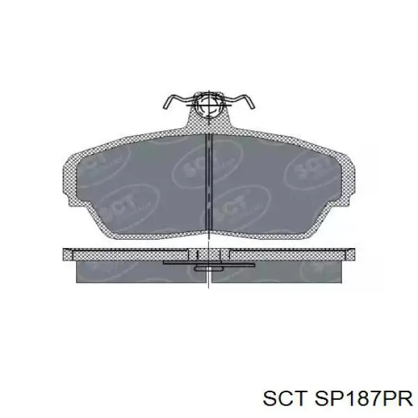 SP187PR SCT Колодки передние