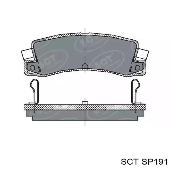 Купить SP191 SCT Колодки тормозные