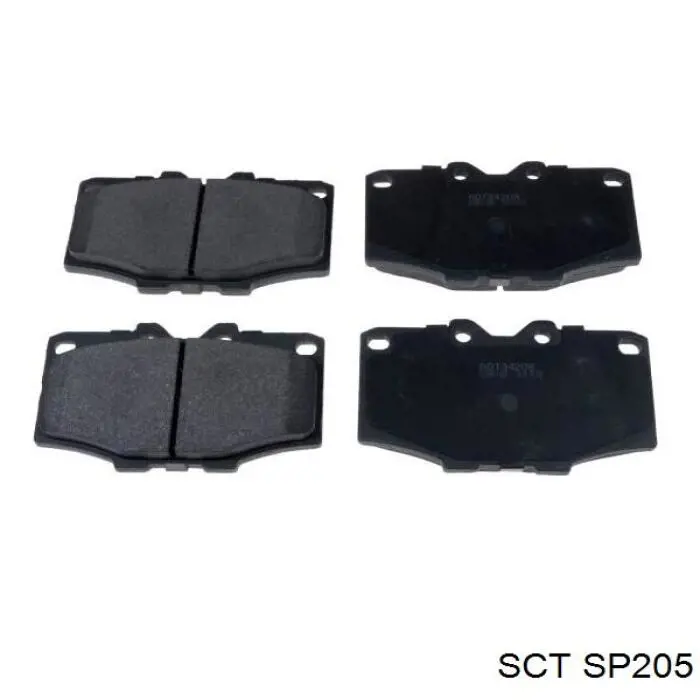 SP205 SCT Колодки передние
