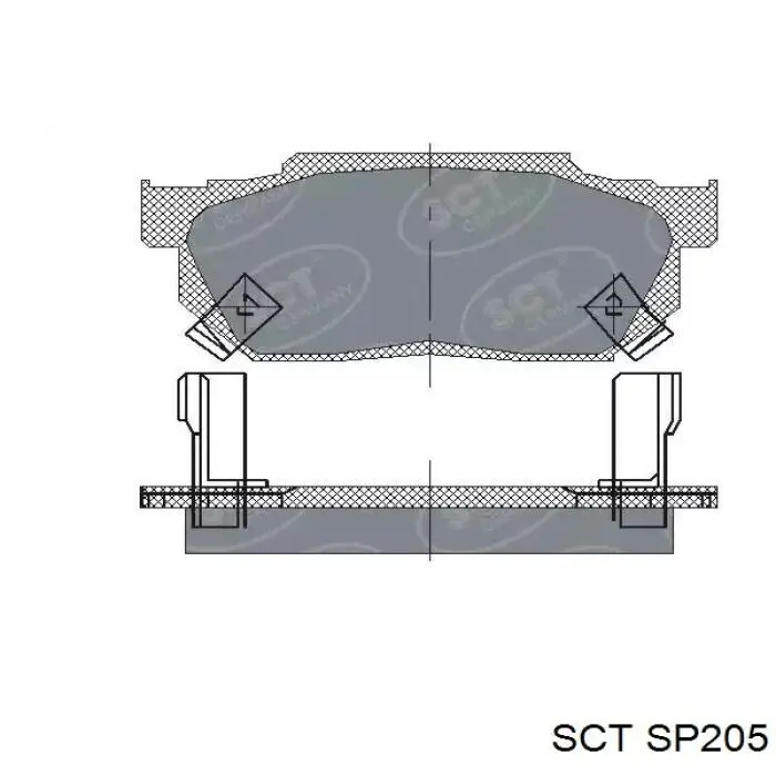 Колодки SCT SP205 цена, от 13.98 USD