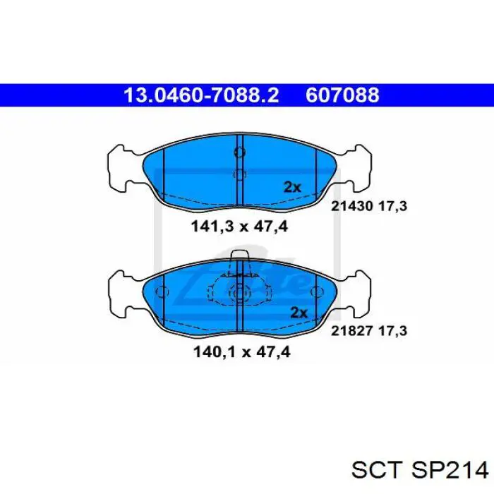 Колодки SCT SP214 цена, от 13.66 USD