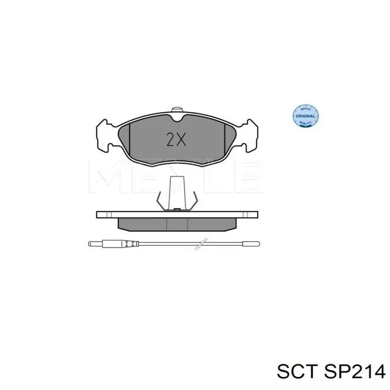 SP214 SCT Колодки передние